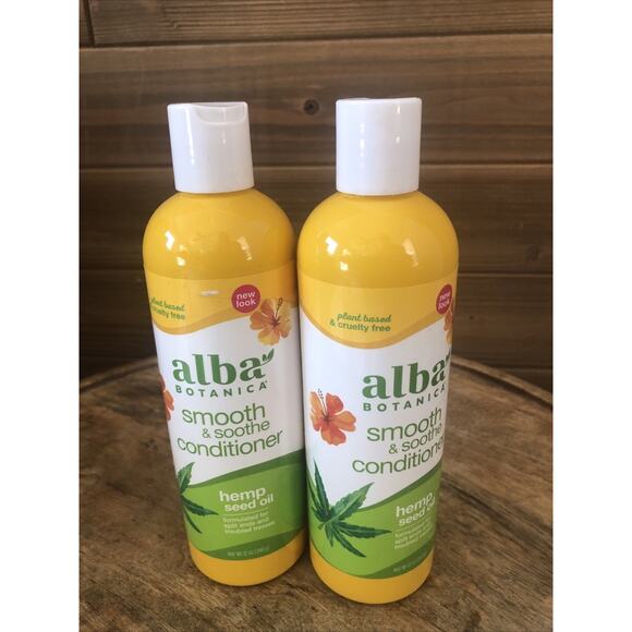 (2) ALBA BOTANICA Sativa Seed Oil Smooth & Soothe Conditioner, 12 oz - Picture 2 of 6